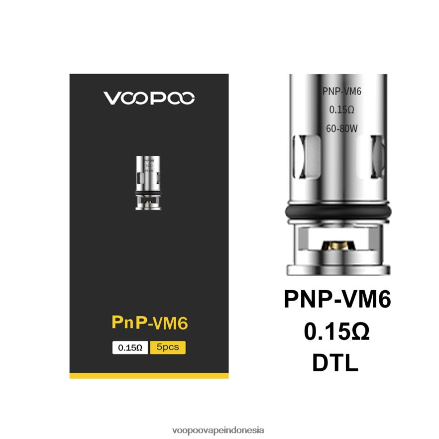 VOOPOO PNP gulungan (5 buah) pnp-vm6.pnp-vm6 L8JR600 VOOPOO Vape Amazon