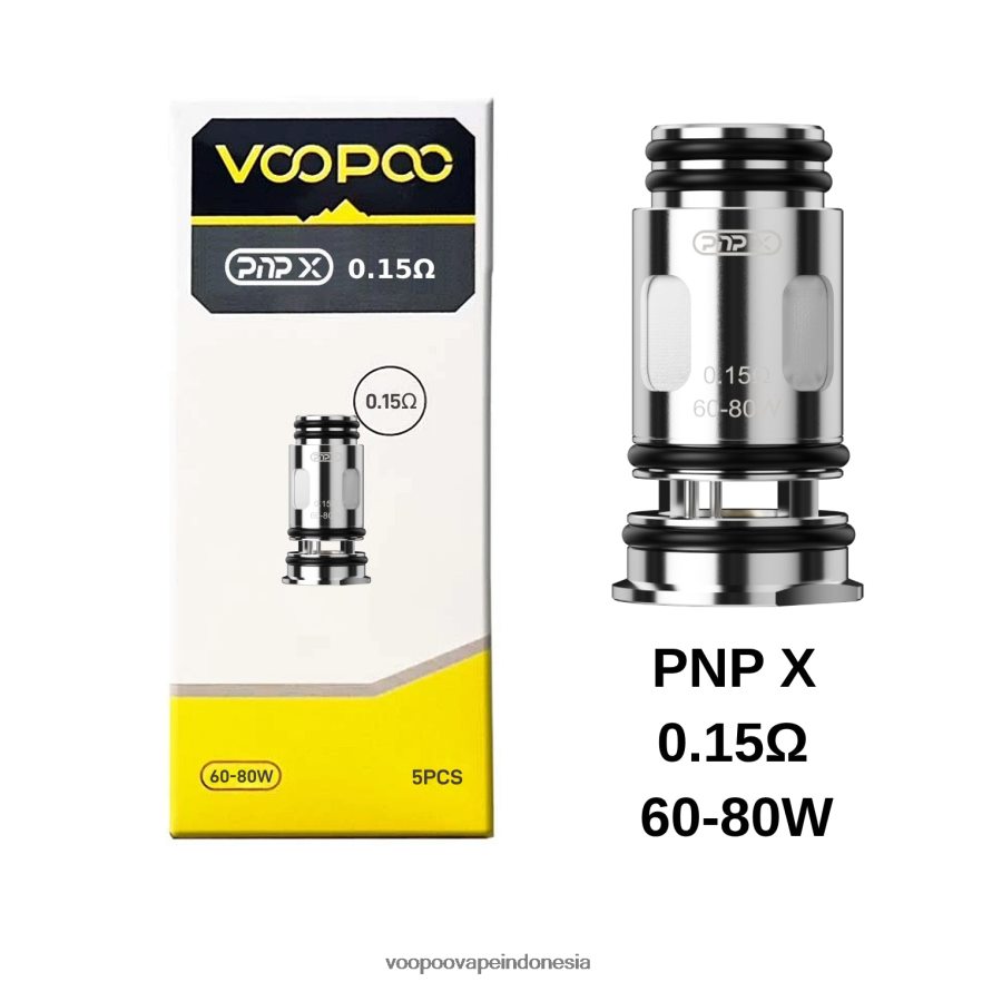 VOOPOO PNP gulungan (5 buah) pnp x 0,15 ohm L8JR605 VOOPOO Vape Indonesia