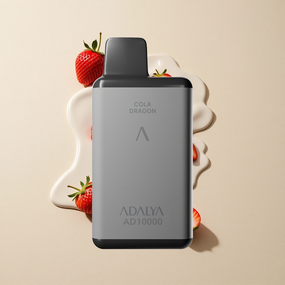 Adalya AD 10000 Puffs Vape Disposable Stroberi Splash vape wholesale Indonesia warna abu-abu space 14 ml
