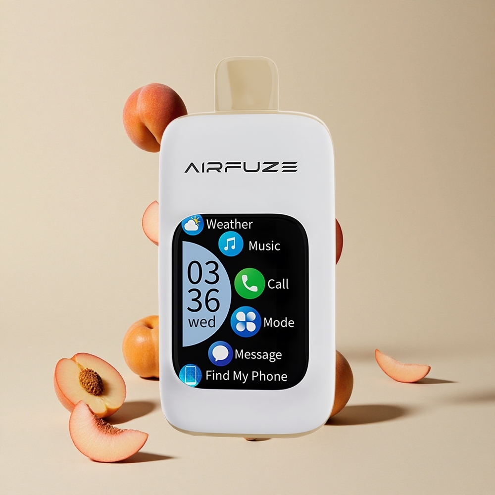 AirFuze Smart 30000 Isap Disposable Vape Peach Juicy vape wholesale Indonesia Ukuran 50x25x104.9mm
