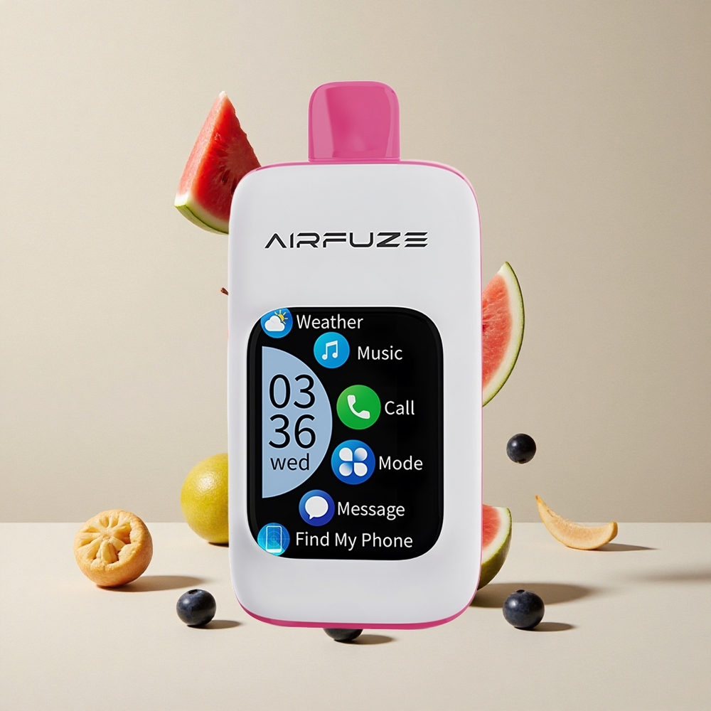 AirFuze Smart 30000 Puffs Disposable Vape Blueberry Semangka vape wholesale Indonesia Ukuran 50x25x104.9mm
