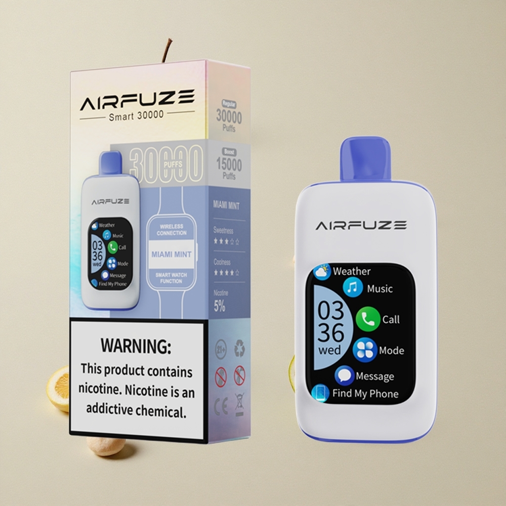 AirFuze Smart 30000 Puffs Disposable Vape Mint Miami vape wholesale Indonesia 5% Nikotin 900mAh