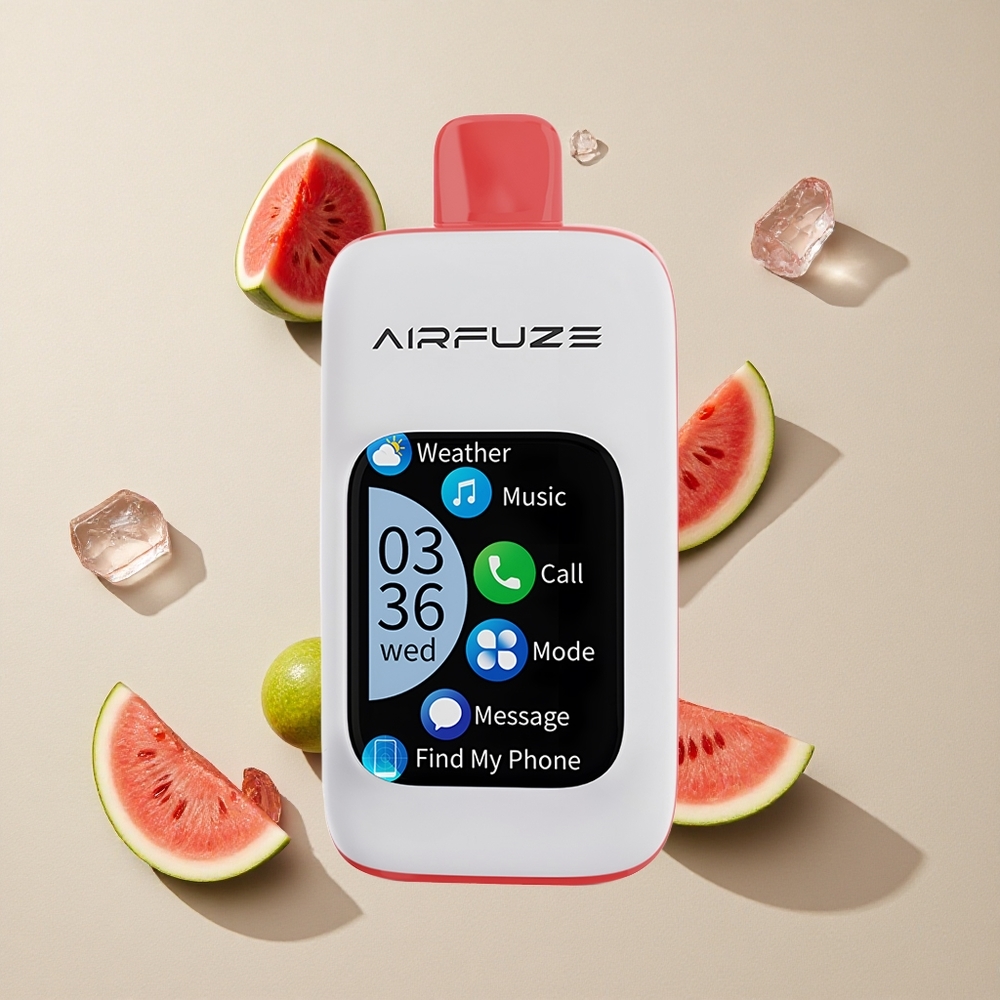 AirFuze Smart 30000 Puffs Disposable Vape Semangka Es vape wholesale Indonesia Ukuran: 50x25x104,9mm
