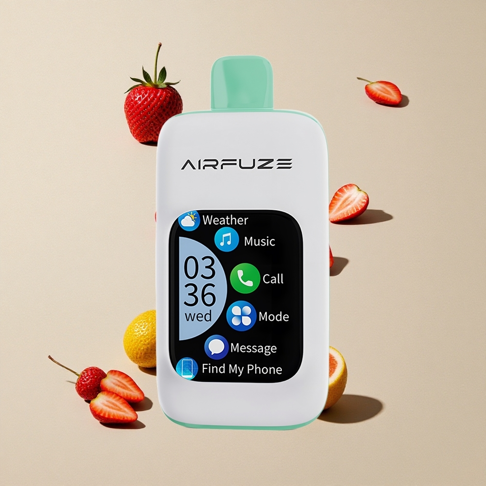 AirFuze Smart 30000 Puffs Disposable Vape Stroberi Musim Panas vape wholesale Indonesia 5% Nikotin 900mAh