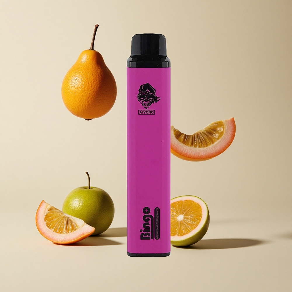Aivono Aim Bingo 4000 Puffs Jeruk Markisa Jambu vape wholesale Indonesia 10mL 1000mAh