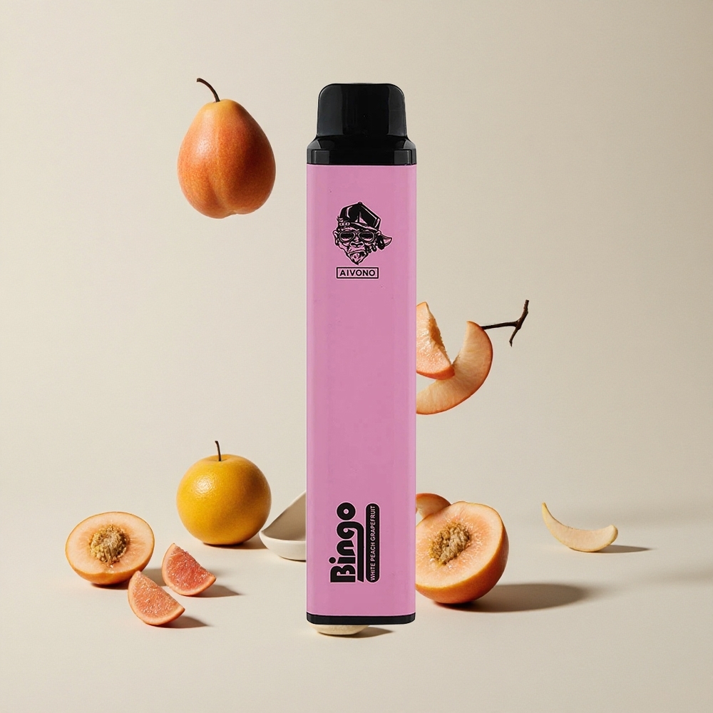 Aivono Aim Bingo 4000 Puffs Persik Putih Grapefruit vape wholesale Indonesia 10mL 4000 hisap
