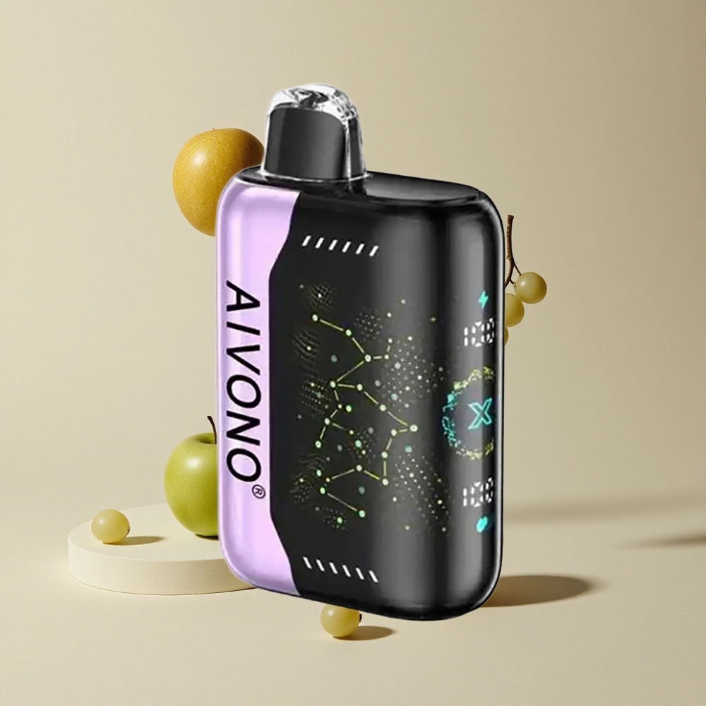 Aivono Aim Boom 25000 Puffs Apel Hijau Puffs vape wholesale Indonesia 28ml Kapasitas E-Liquid 650mAh Baterai