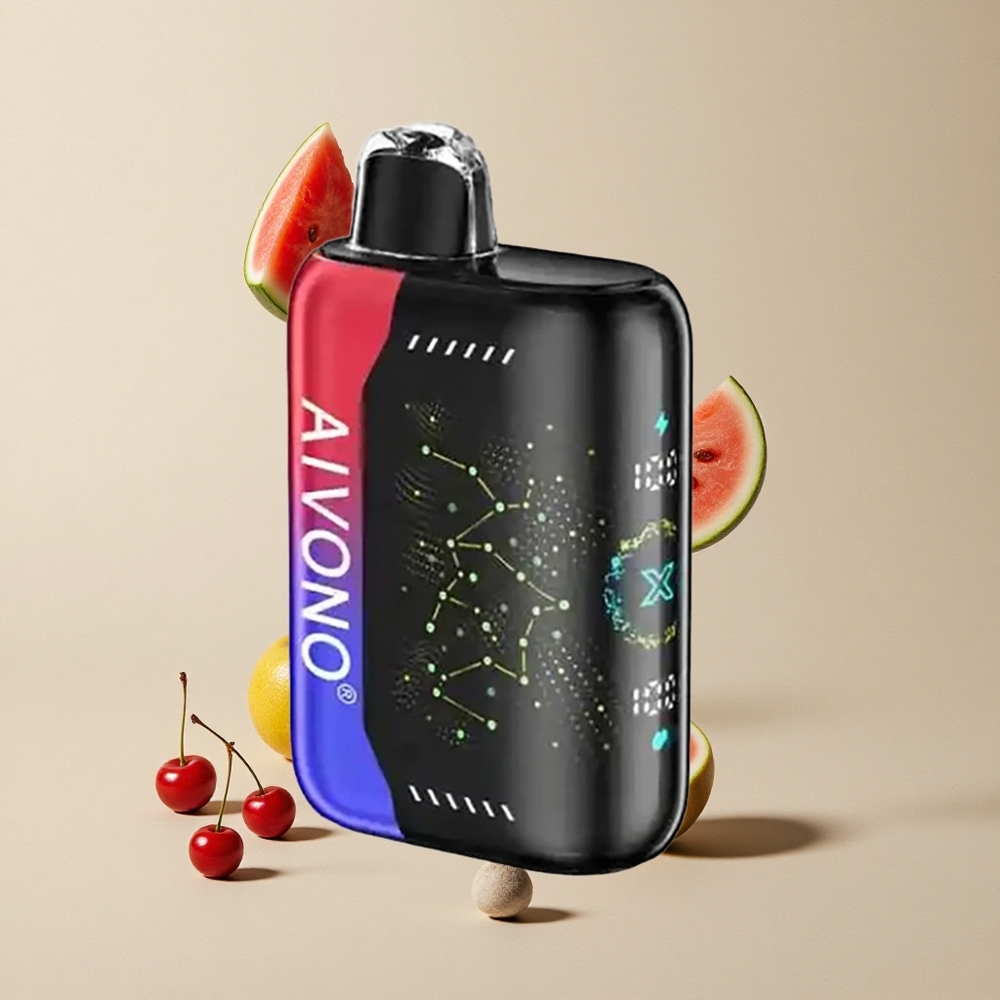 Aivono Aim Boom 25000 Puffs Semangka Ceri Es vape wholesale Indonesia 25000 Puffs 28ml Kapasitas E-Liquid