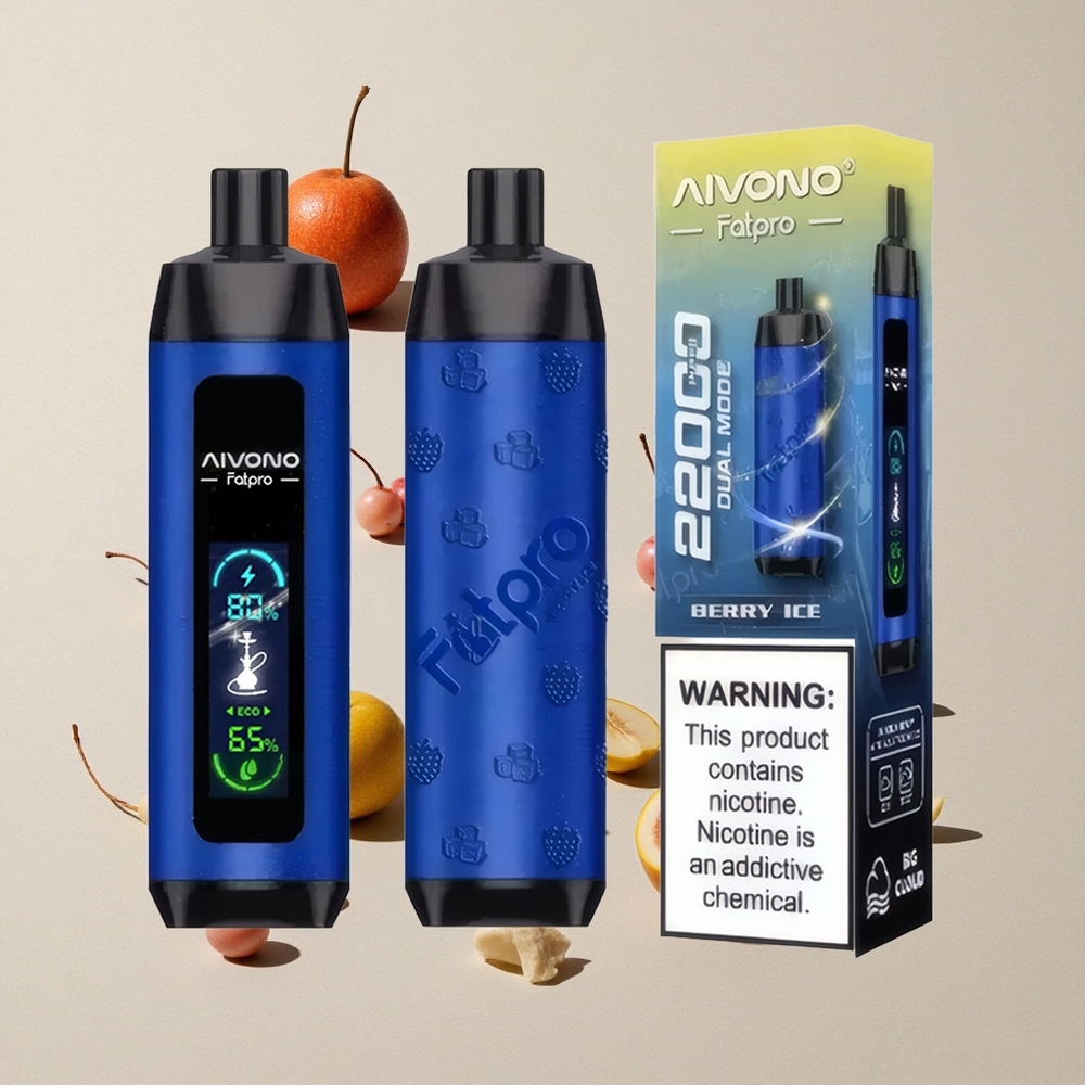 Aivono Aim Fatpro 22000 Puffs Berry Es vape wholesale Indonesia 28ml E-liquid 0%,2%,3%,5% Nikotin
