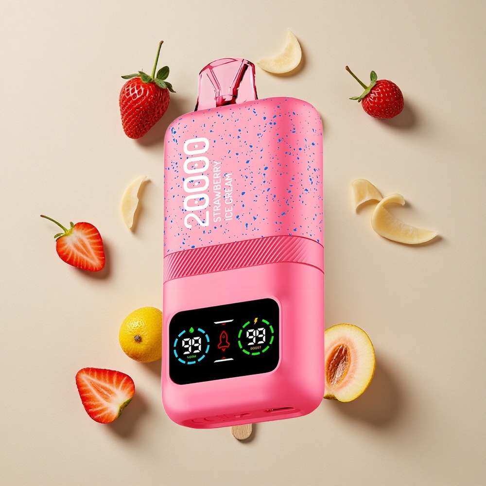 Aivono Aim Magic20000 Puffs Strawberry Ice Cream vape wholesale Indonesia 26ml E-liquid 0% 2% 3% 5% Nikotin