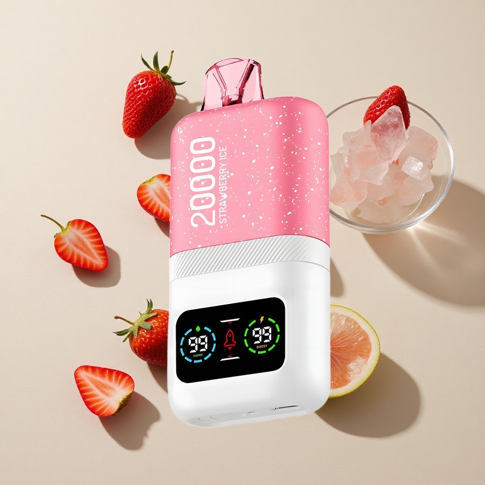 Aivono Aim Magic20000 Puffs Stroberi Es vape wholesale Indonesia 26ml E-liquid 0%,2%,3%,5% Nikotin