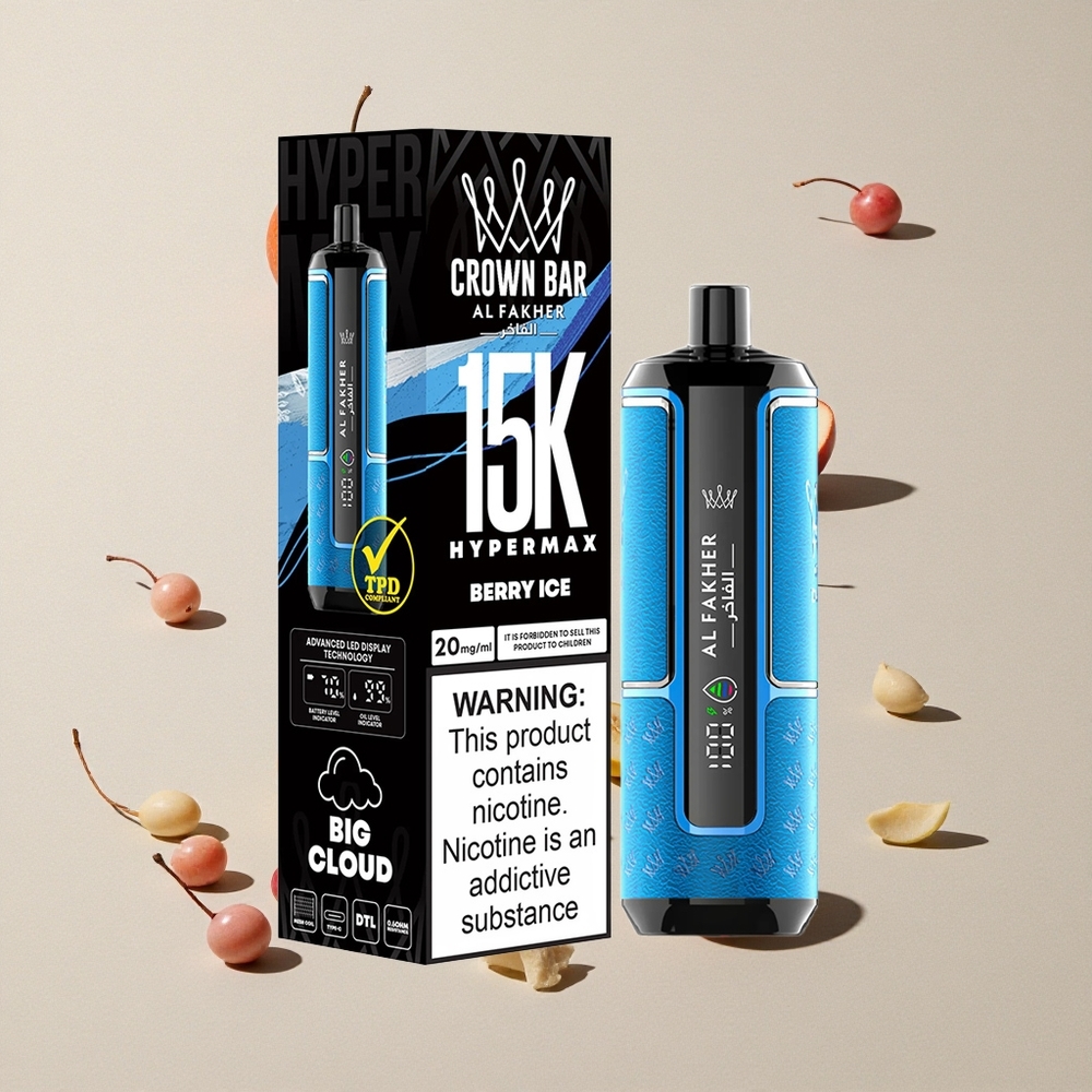 Al Fakher Crown Bar 15K Berry Es vape wholesale Indonesia 22ml 15.000 hisap