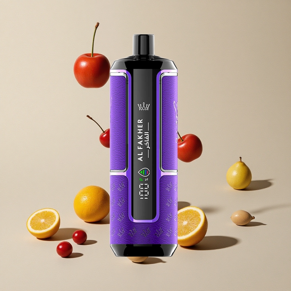 Al Fakher Crown Bar 15K Hypermax Ceri Fiesta vape wholesale Indonesia Kapasitas Isi Ulang 22ml & 15.000 Hisapan