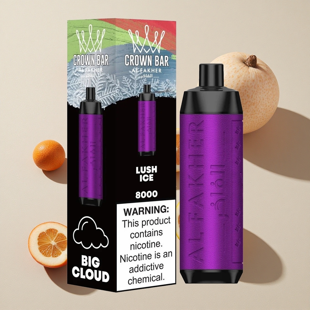 Al Fakher Crown Bar 8000 Lush Es Vape Wholesale Indonesia 8000 Puffs 18ml Kapasitas