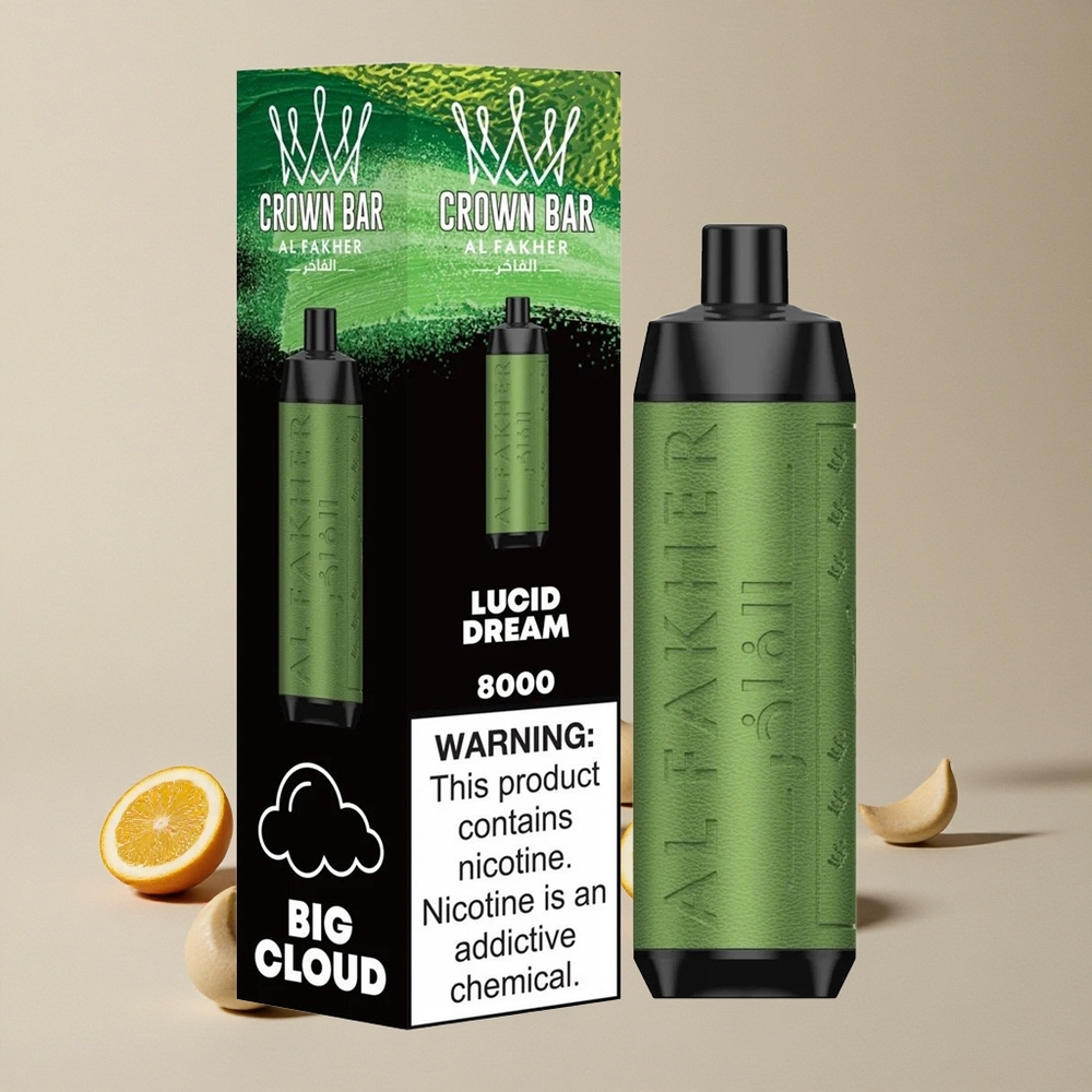 Al Fakher Crown Bar 8000 Mimpi Jernih vape wholesale Indonesia 8000 Puffs 18ml kapasitas