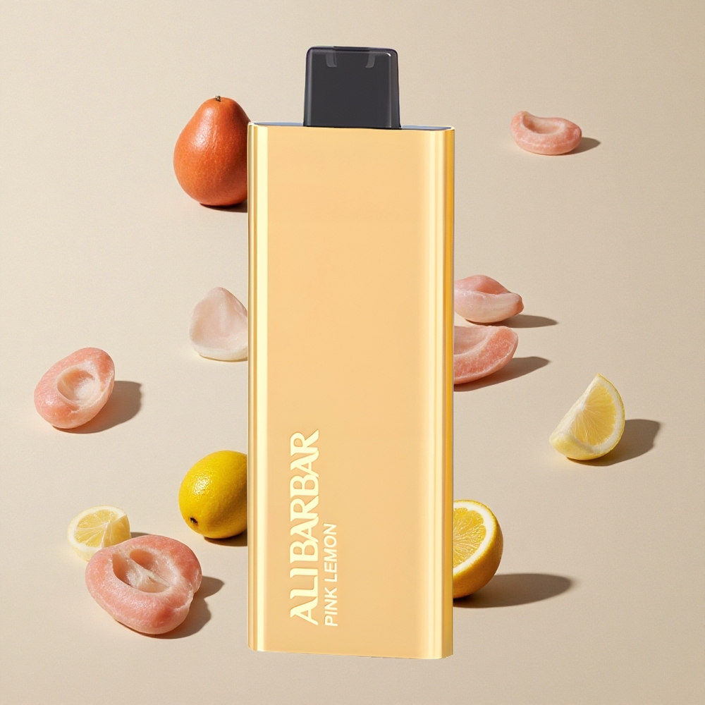Alibarbar Pandora 7000 Puffs Disposable Vape Lemon Merah Muda vape wholesale Indonesia Kapasitas e-liquid 17 ml