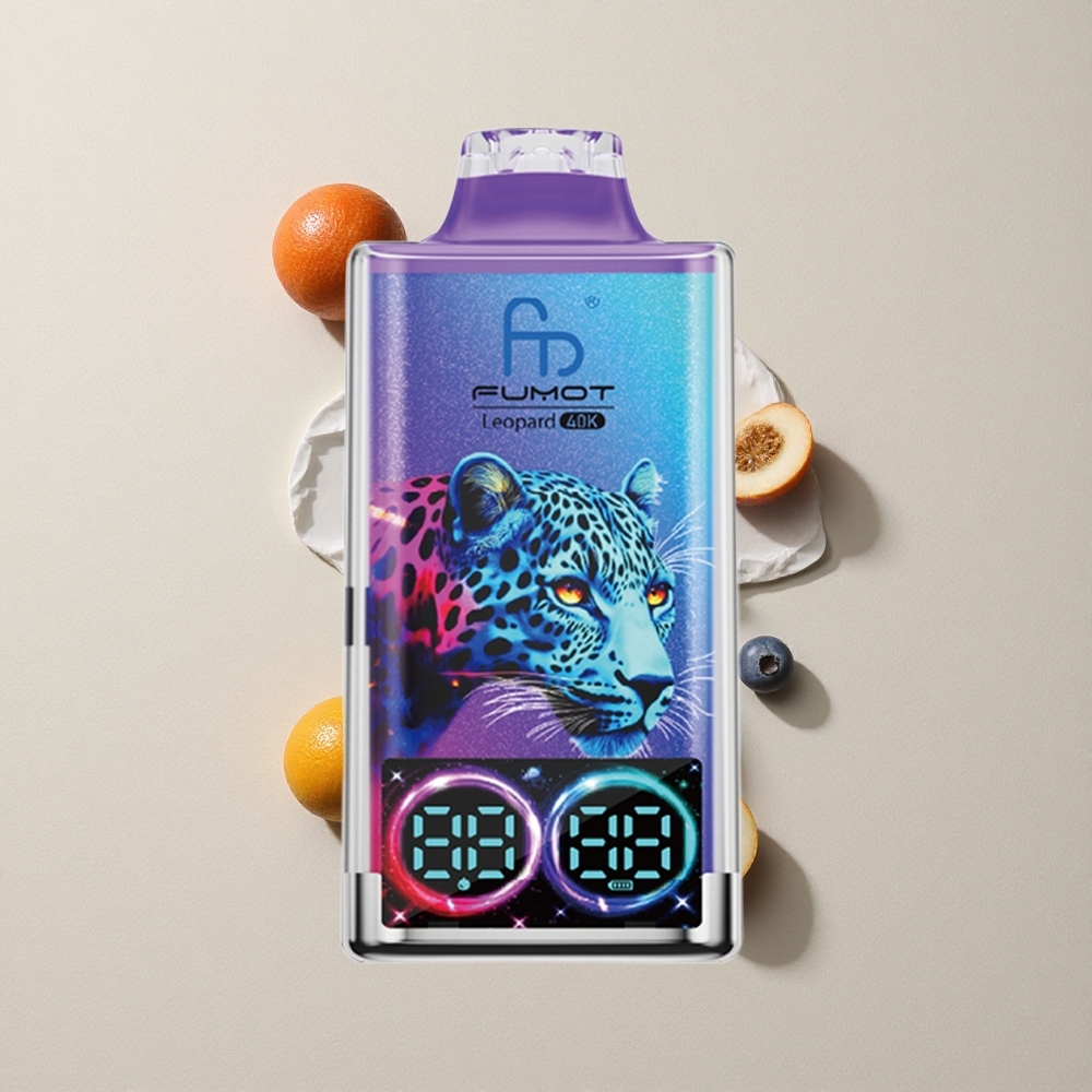 Fumot Leopard 40K Puffs Disposable Vape Blueberry on Ice vape wholesale Indonesia Dual Mesh 700mAh Baterai