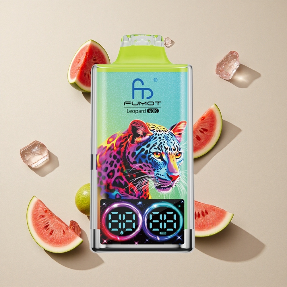 Fumot Leopard 40K Puffs Disposable Vape Semangka Es vape wholesale Indonesia 0%,2%,3%,5% Nikotin 40000 Hisap