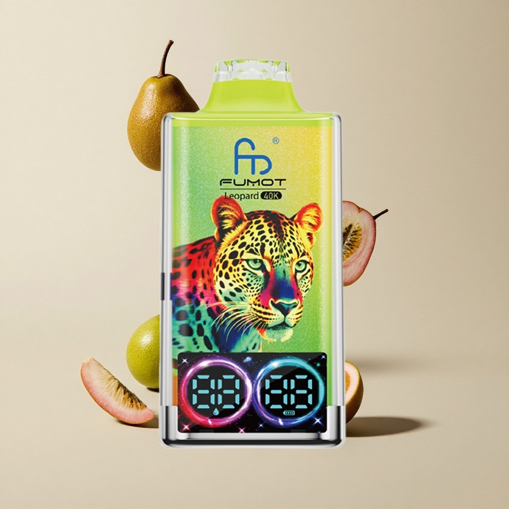 Fumot Leopard 40K Puffs Kiwi Markisa Jambu vape wholesale Indonesia Dual Mesh 700mAh