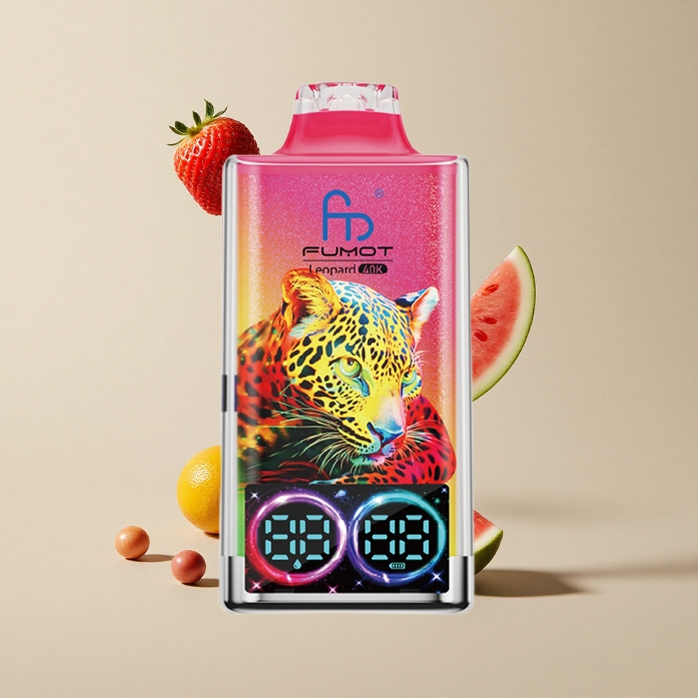 Fumot Leopard 40K Puffs Strawberry Semangka vape wholesale Indonesia 0%,2%,3%,5% Nikotin 40000 Hisap