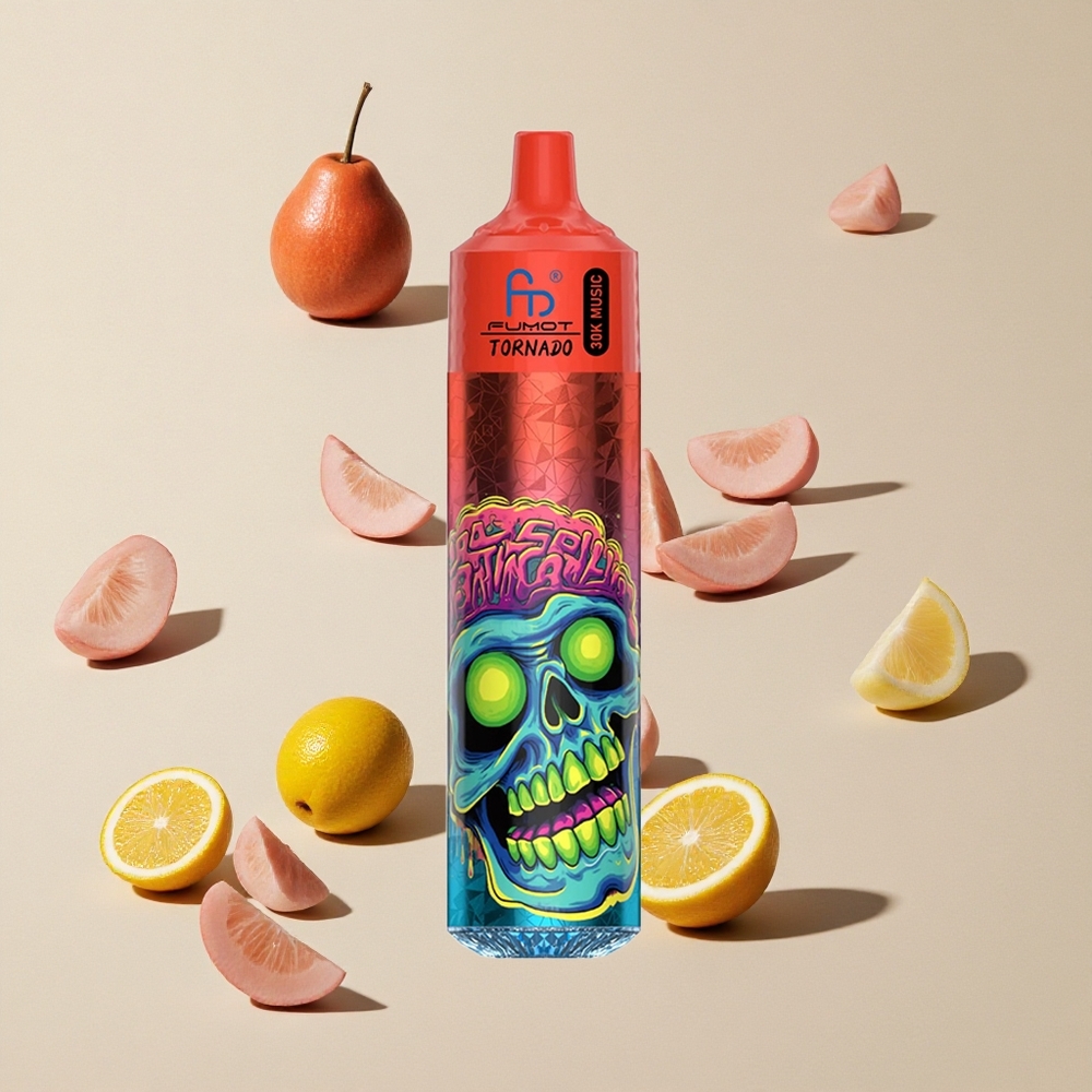 Fumot Randm Tornado 30000 Puffs Lemonade Merah Muda vape wholesale Indonesia Kapasitas E-liquid 30mL Nikotin 2% 5%