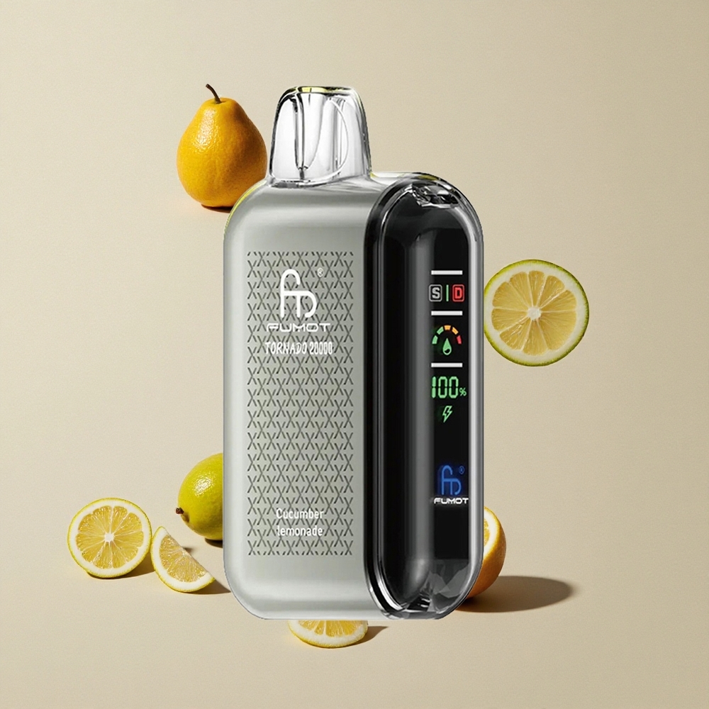 Fumot Tornado 20000 Puffs Mentimun Lemonade vape wholesale Indonesia Kapasitas E-liquid 20ml