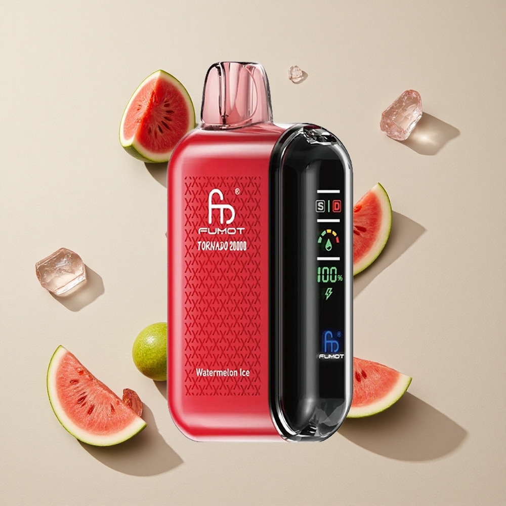 Fumot Tornado 20000 Puffs Semangka Es vape wholesale Indonesia Kapasitas E-liquid 20ml