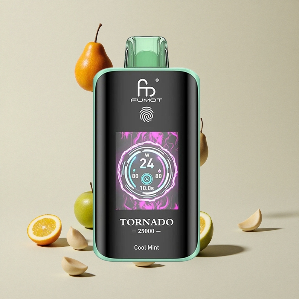 Fumot Tornado 25000 Puffs Mint Dingin vape wholesale Indonesia 20ml E-cair 25000 Hisapan