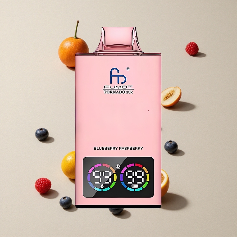 Fumot Tornado 35000 Blueberry Rasberi vape wholesale Indonesia Koil Mesh Ganda 15ml E-juice