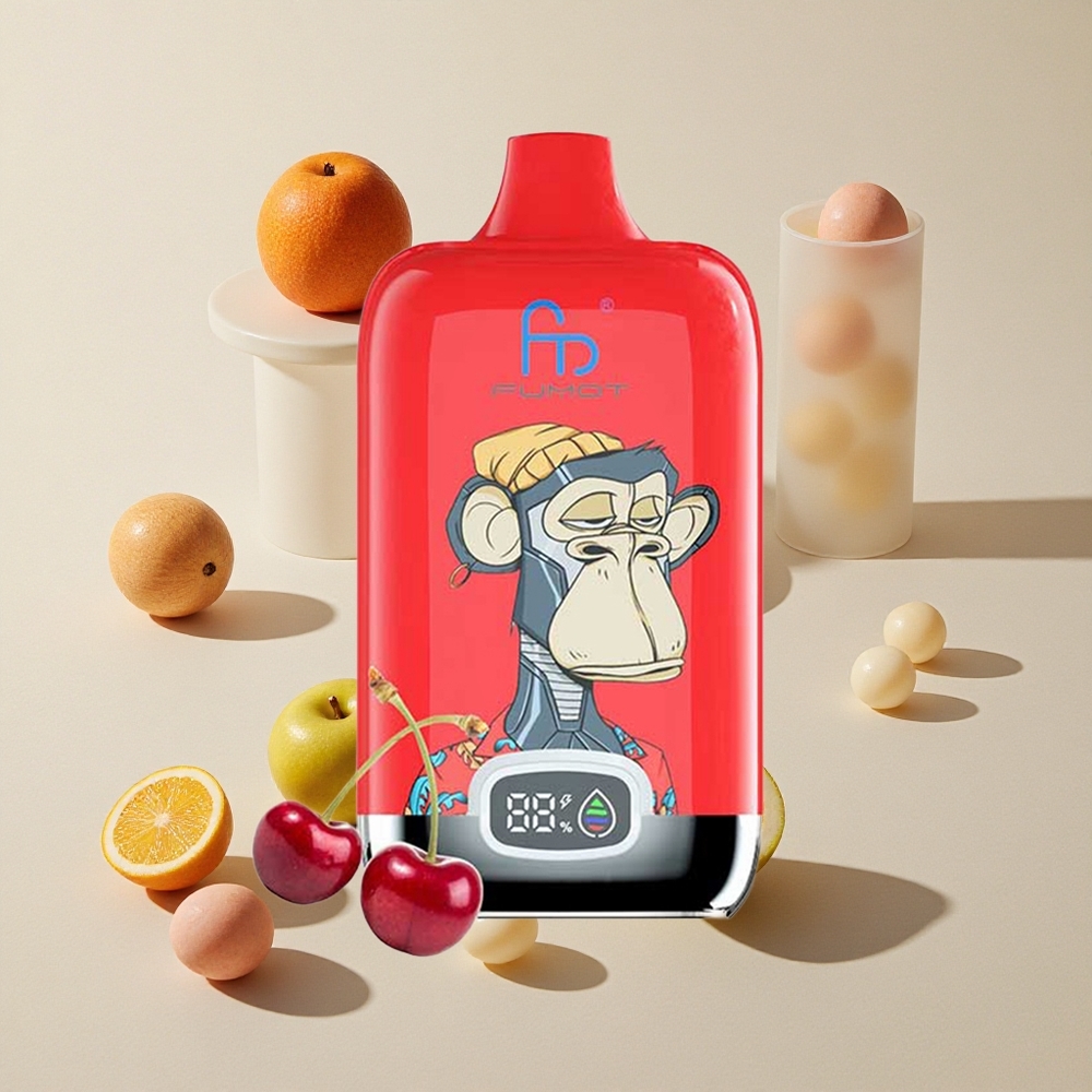 Fumot Tornado Digital Box 12000 Puffs Es Pop vape wholesale Indonesia 20ml E-Liquid 550mAh