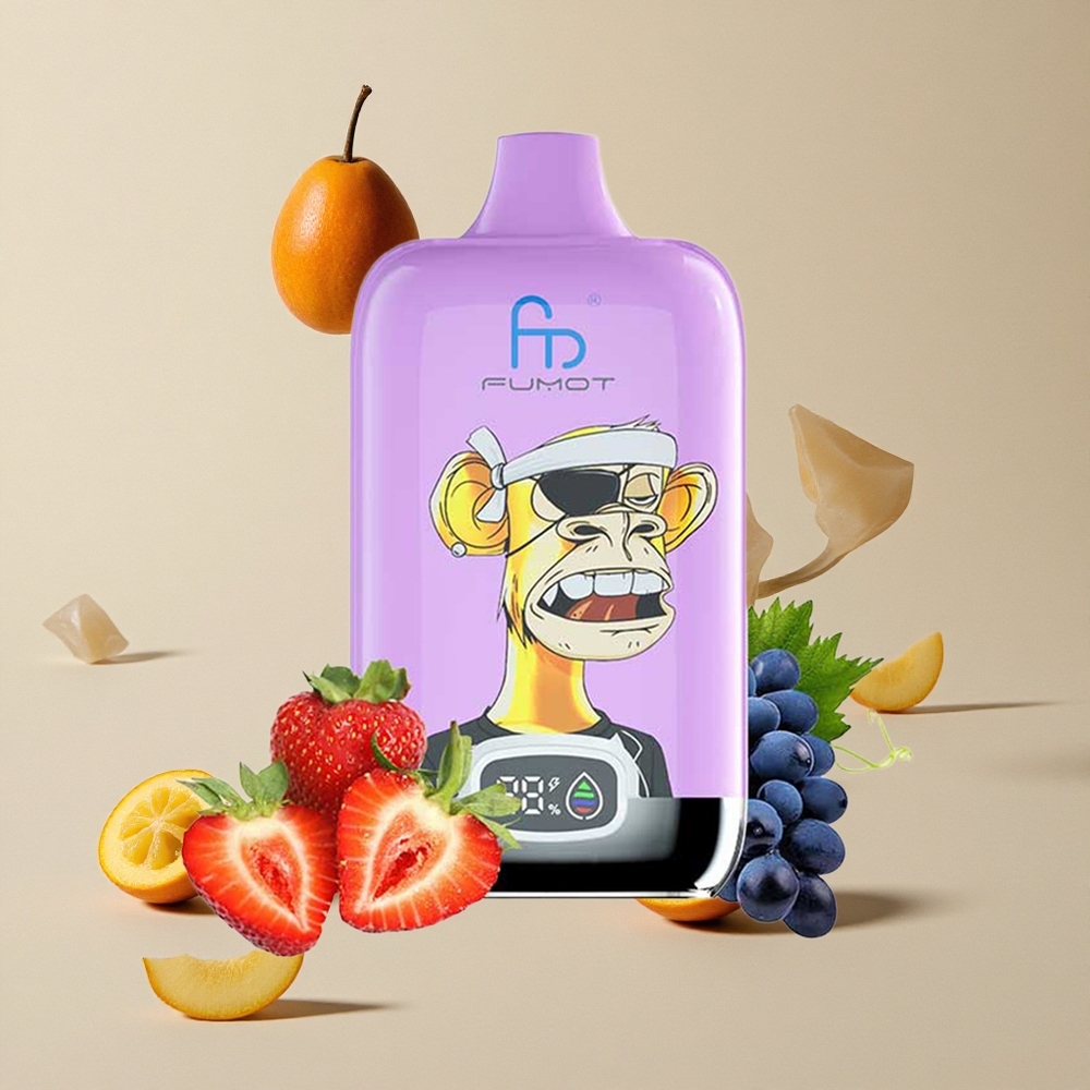 Fumot Tornado Digital Box 12000 Puffs Mangga Es vape wholesale Indonesia 20ml E-Liquid 550mAh