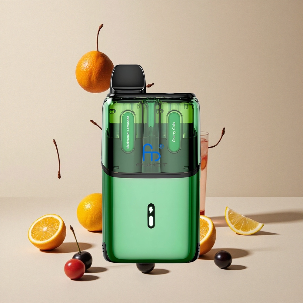 Fumot Ultra T32000 32000 Puffs Blackcurrant Lemonade - Cherry Cola vape wholesale Indonesia Kapasitas Baterai 800mAh