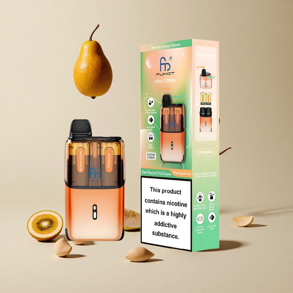 Fumot Ultra T32000 32000 isap Kiwi Markisa Jambu - Nanas Es vape wholesale Indonesia 800mAh 24ml