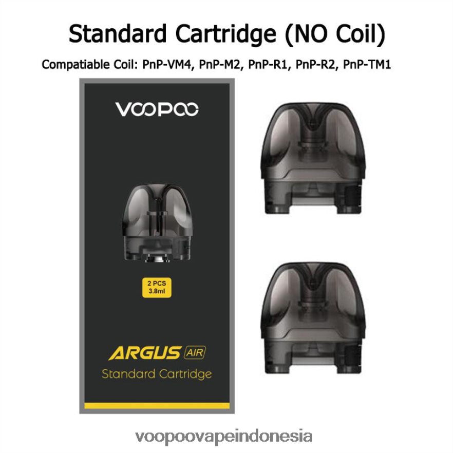 VOOPOO ARGUS AIR kartrid pod (2 buah) pod standar (kosong) L8JR513 VOOPOO Official Store Indonesia