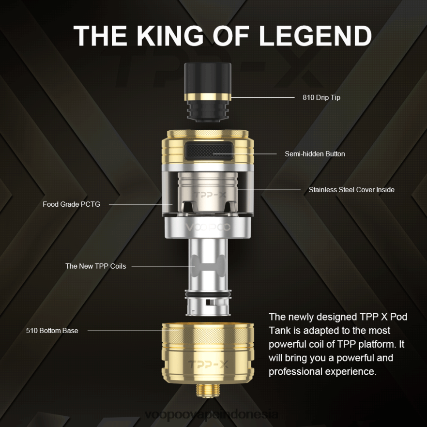 VOOPOO TPP X tangki polong Pelangi L8JR514 VOOPOO Jakarta