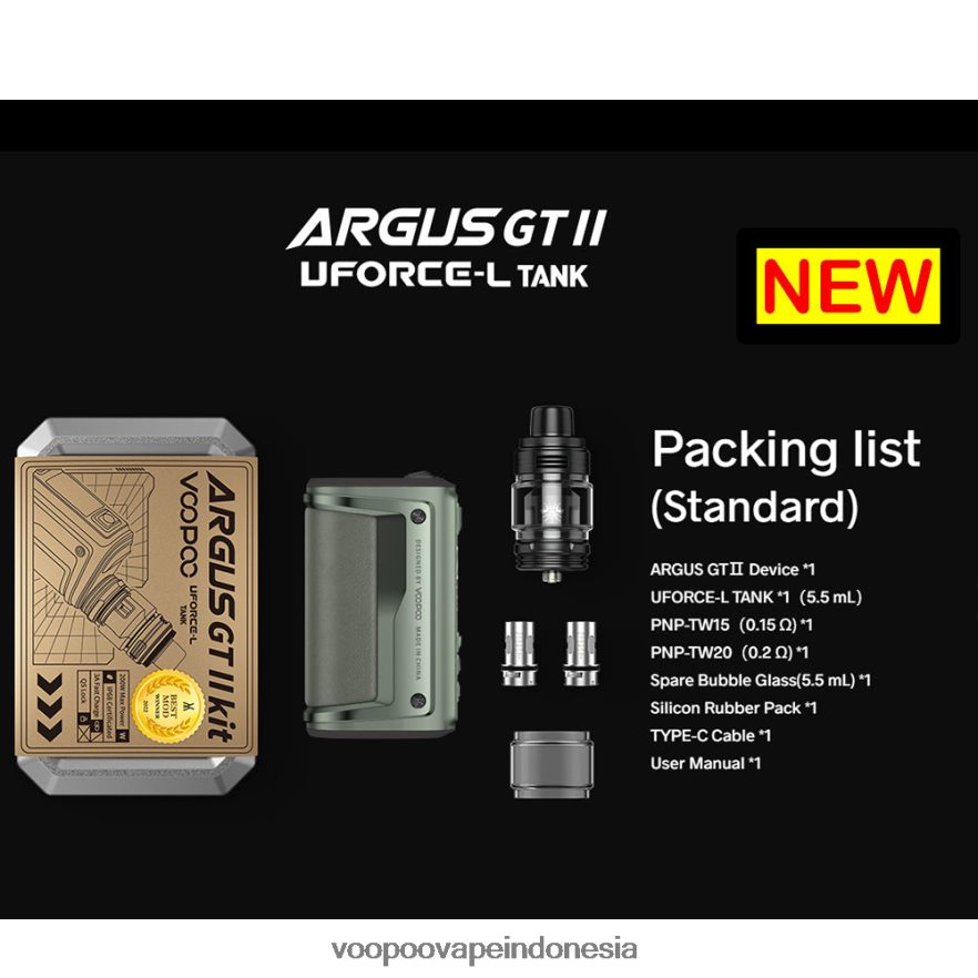 VOOPOO ARGUS GT II perlengkapan tangki grafit L8JR1 VOOPOO Indonesia
