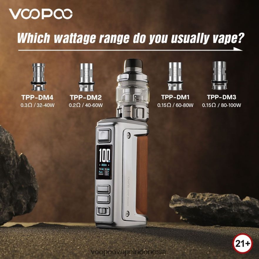 VOOPOO ARGUS GT II perlengkapan tangki grafit L8JR1 VOOPOO Indonesia