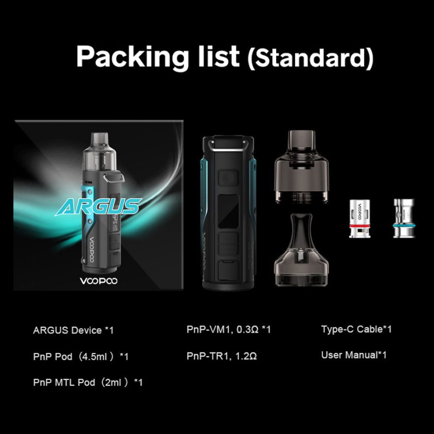 VOOPOO ARGUS kit mod pod bensin hijau-perak L8JR77 VOOPOO Vape Pod Price