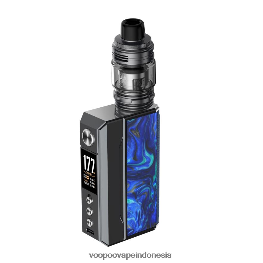 VOOPOO DRAG 4 perlengkapan logam gun+biru laut L8JR146 VOOPOO Vape Store