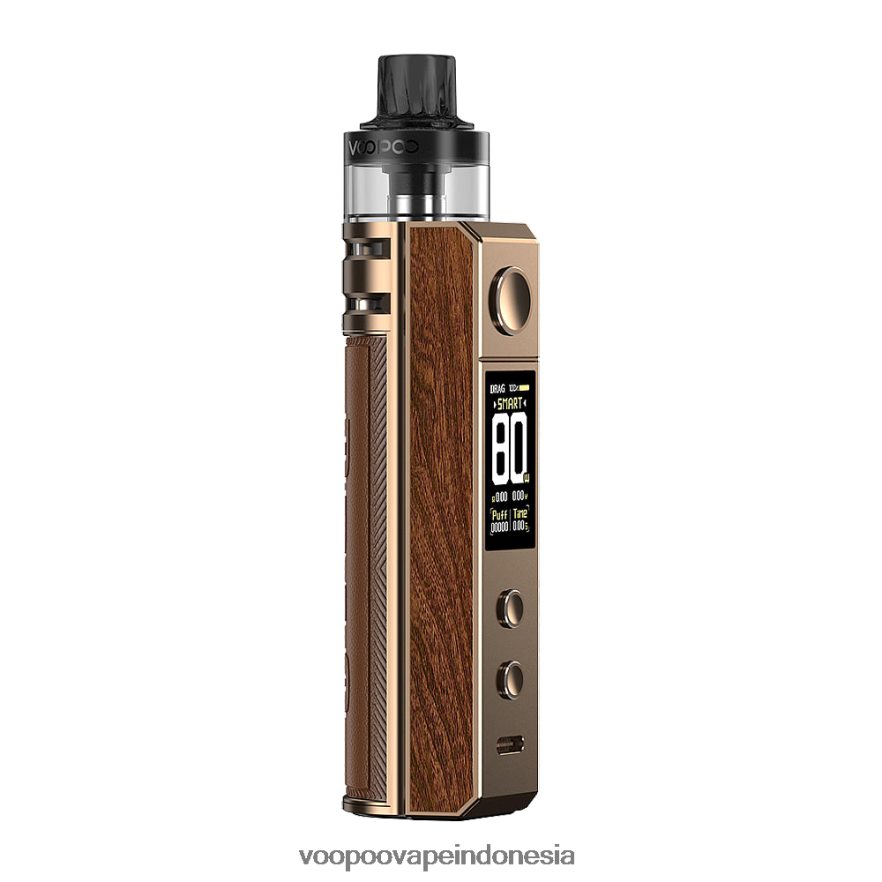 VOOPOO DRAG H80S paket pod kayu mawar emas L8JR245 VOOPOO Vape Indonesia