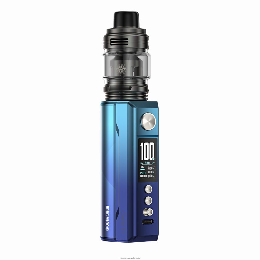 VOOPOO DRAG M100S perangkat mod cyan & biru L8JR277 VOOPOO Vape Pod Price