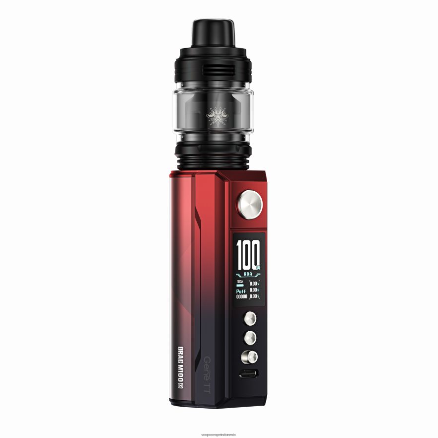 VOOPOO DRAG M100S perangkat mod merah hitam L8JR276 VOOPOO Vape Store