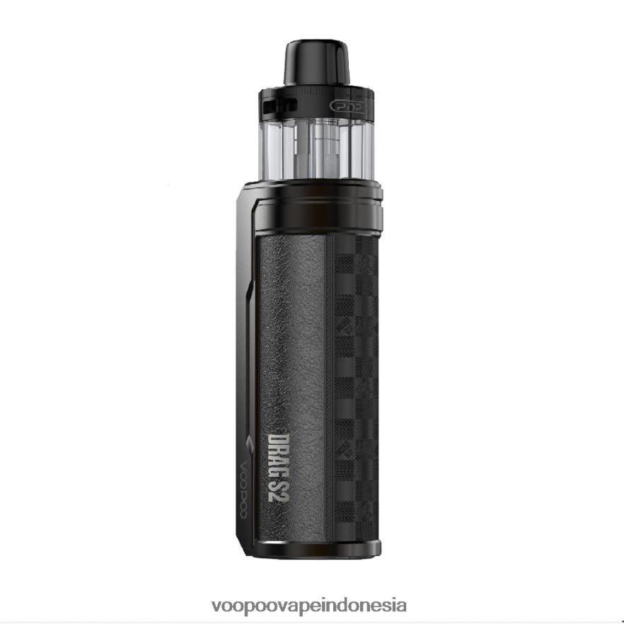 VOOPOO DRAG S2 kit mod pod kotak-kotak hitam L8JR265 VOOPOO Vape Indonesia