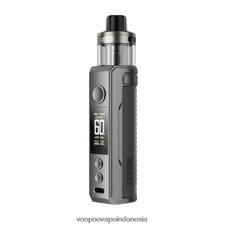 VOOPOO DRAG S2 kit mod pod logam abu-abu L8JR260 VOOPOO Vape Amazon