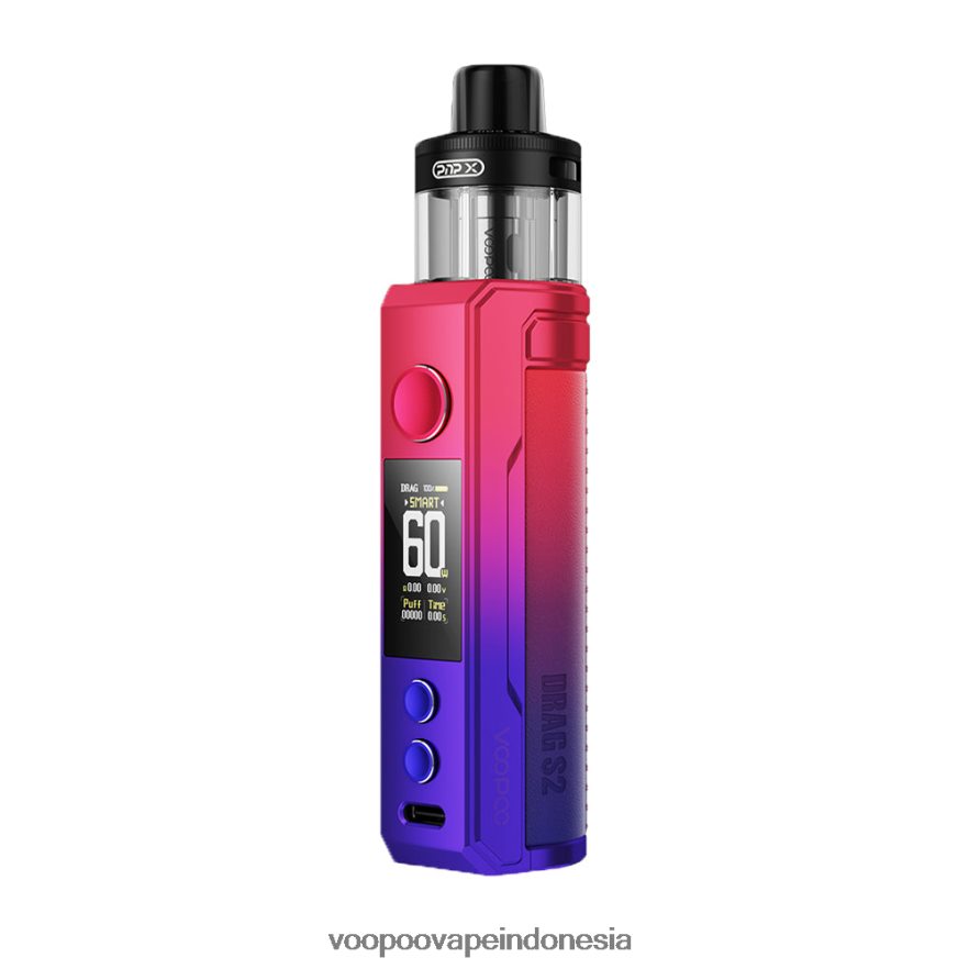 VOOPOO DRAG S2 kit mod pod merah masa kini L8JR258 VOOPOO Vape Pen