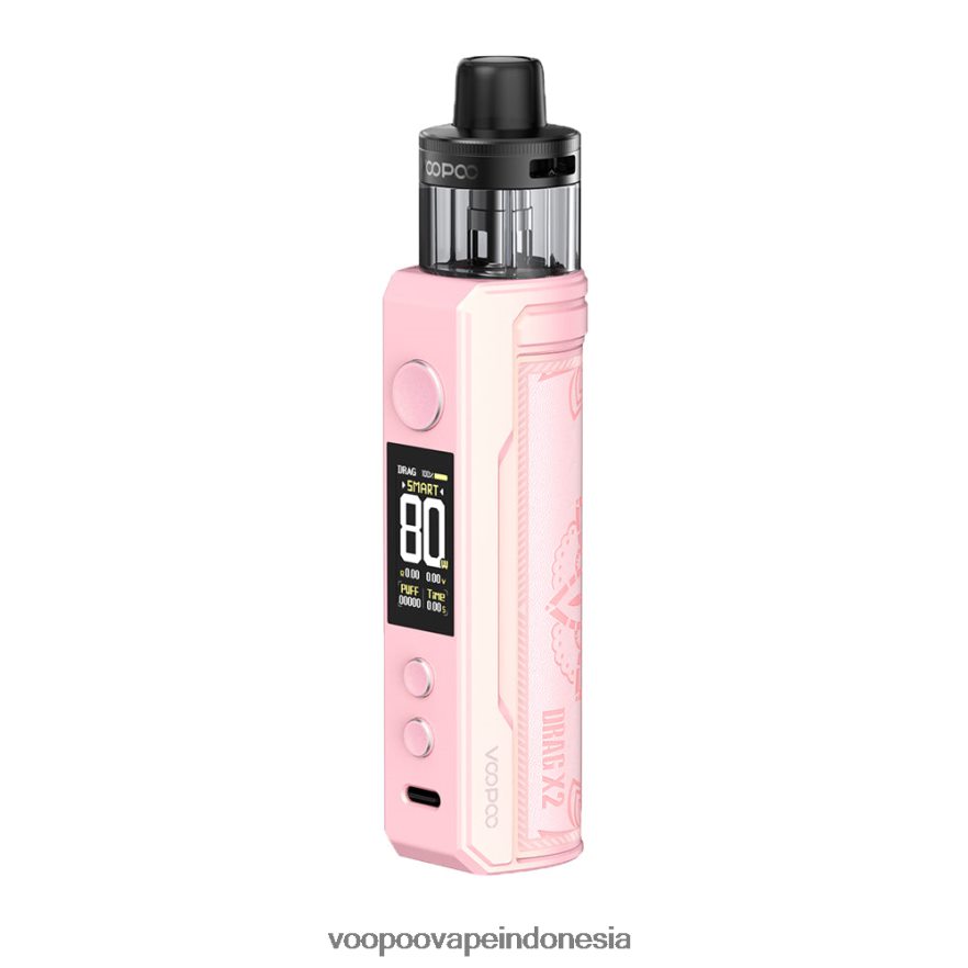 VOOPOO DRAG X2 mod pod bersinar merah muda L8JR232 VOOPOO Store Indonesia