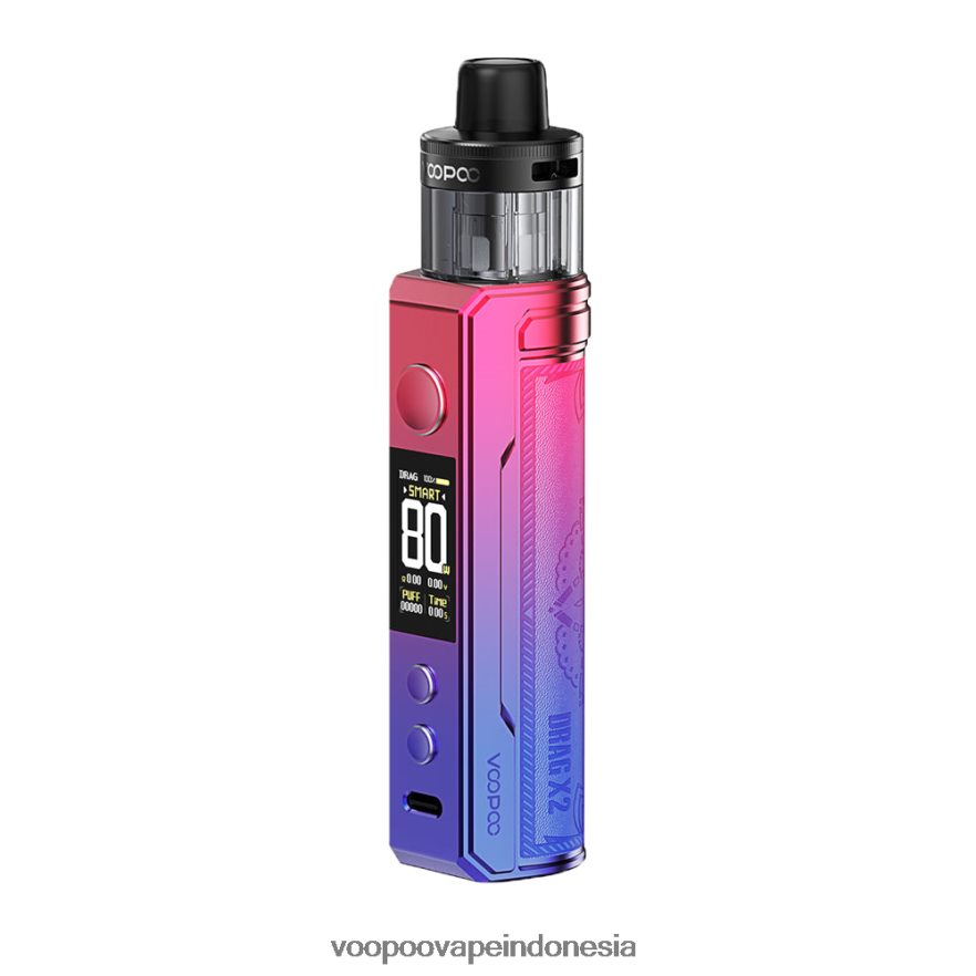 VOOPOO DRAG X2 mod pod merah masa kini L8JR231 VOOPOO Indonesia