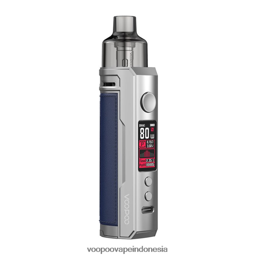 VOOPOO DRAG X kit mod pod biru perak L8JR179 VOOPOO Vape Price