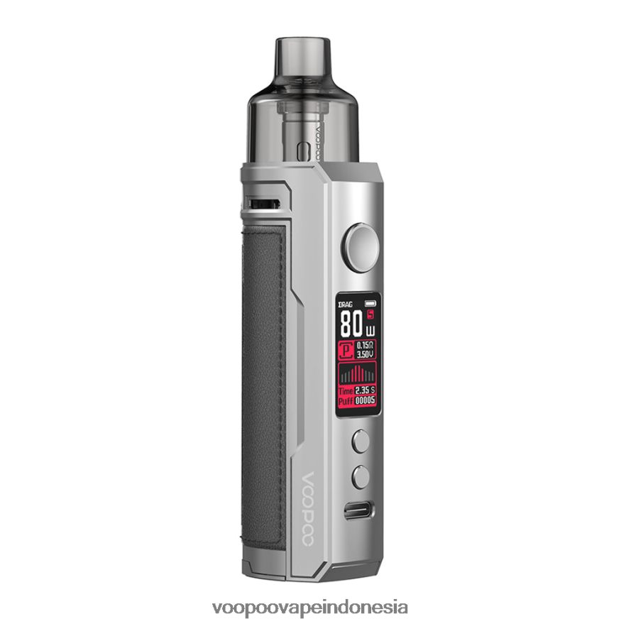 VOOPOO DRAG X kit mod pod perak & abu-abu tua L8JR180 VOOPOO Vape Amazon