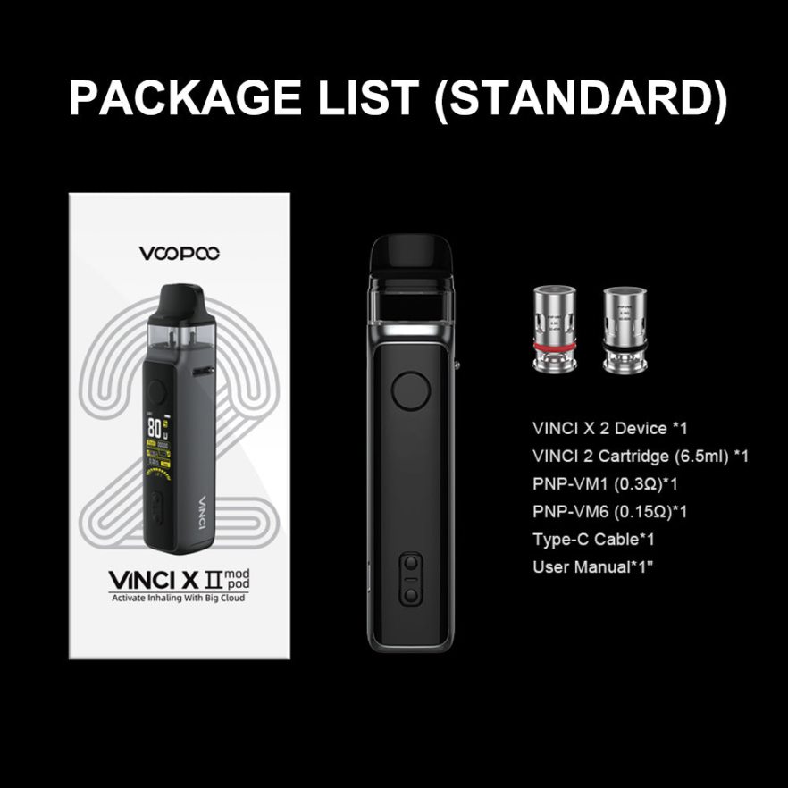 VOOPOO VINCI X 2 perlengkapan Fiber Karbon L8JR347 VOOPOO Vape Pod Price